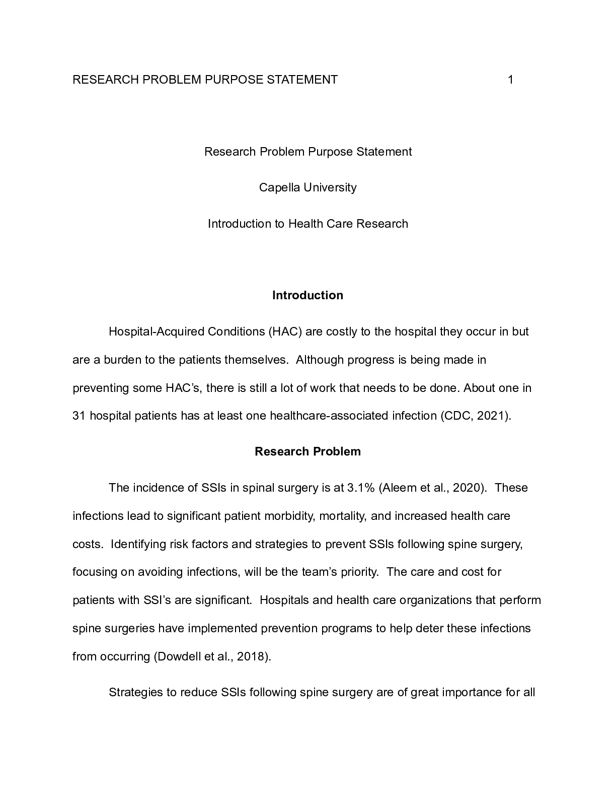 Preview image of Research_problem_statement.docx  RESEARCH PROBLEM PURPOSE STATEMENT1  Research Problem Pur document